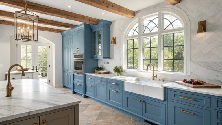 french blue kitchen styles