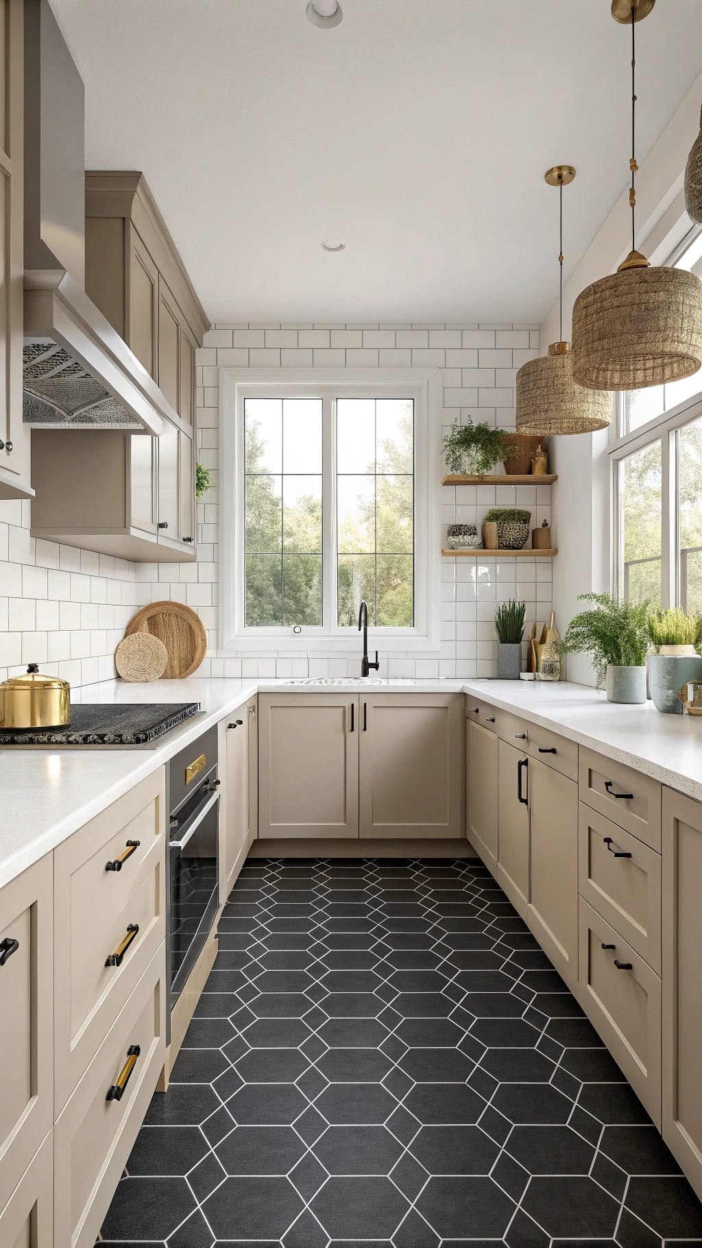 geometric black tile elegance
