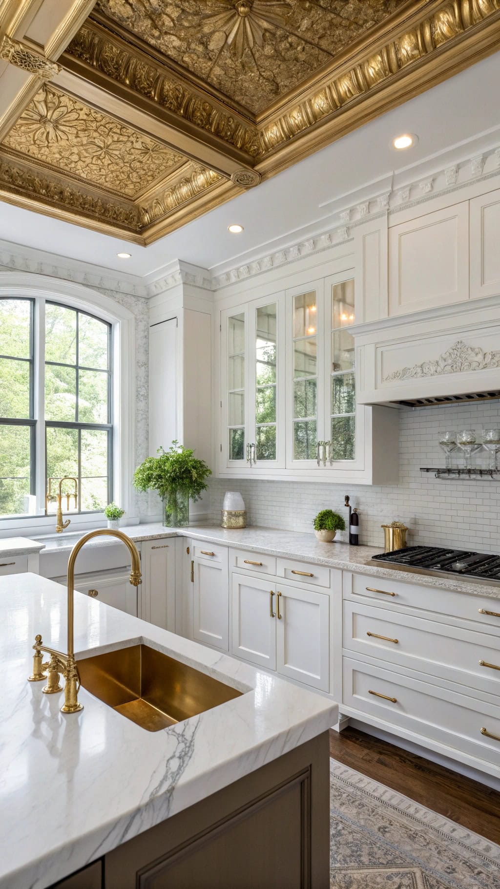 gilded ceiling elegance details