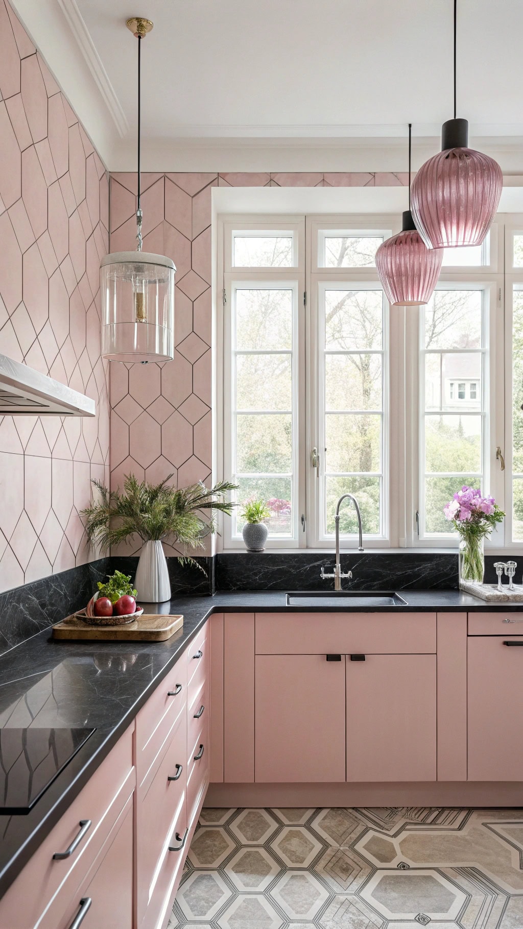 glamorous art deco kitchen