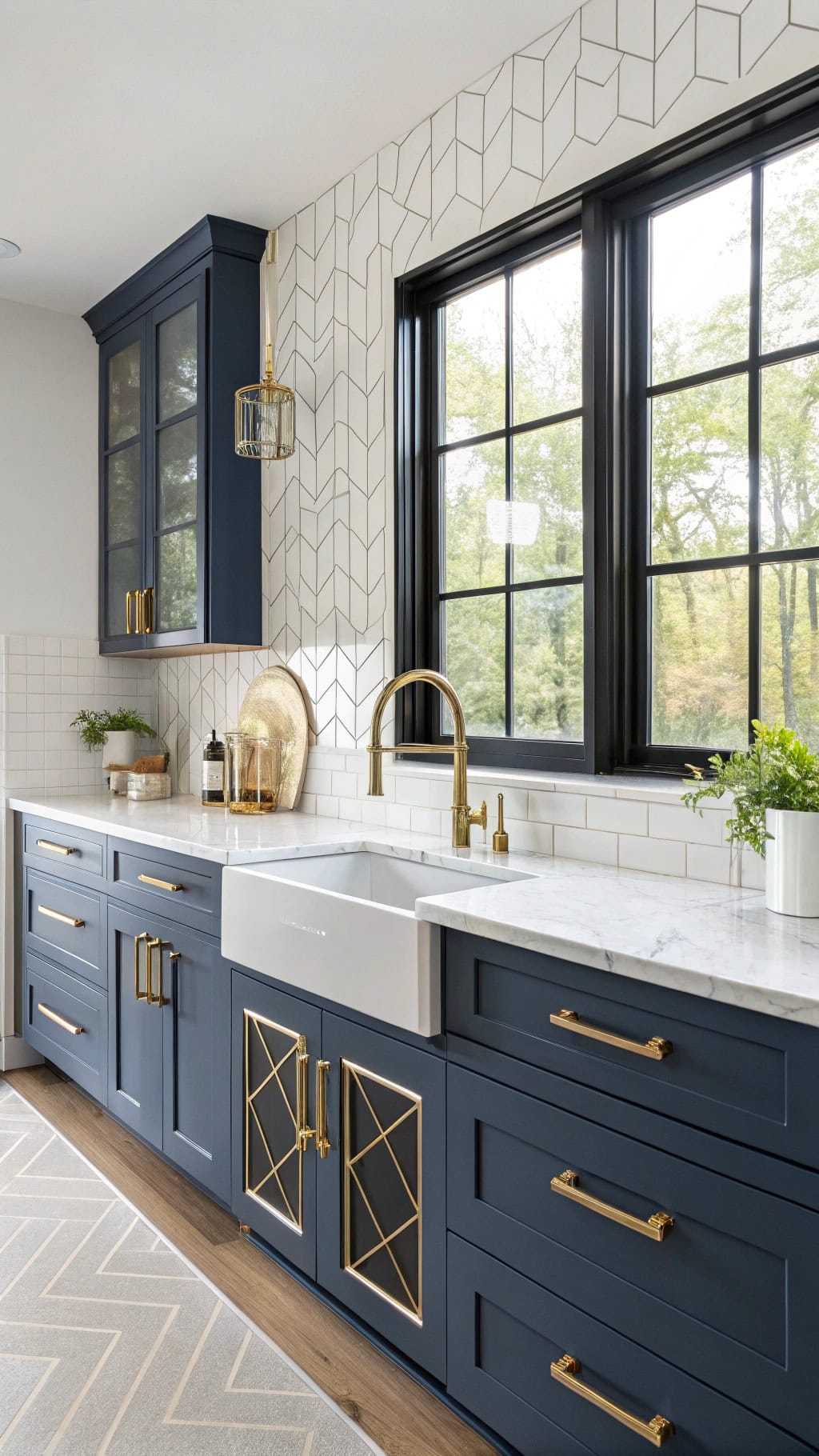 glamorous geometric cabinet pulls