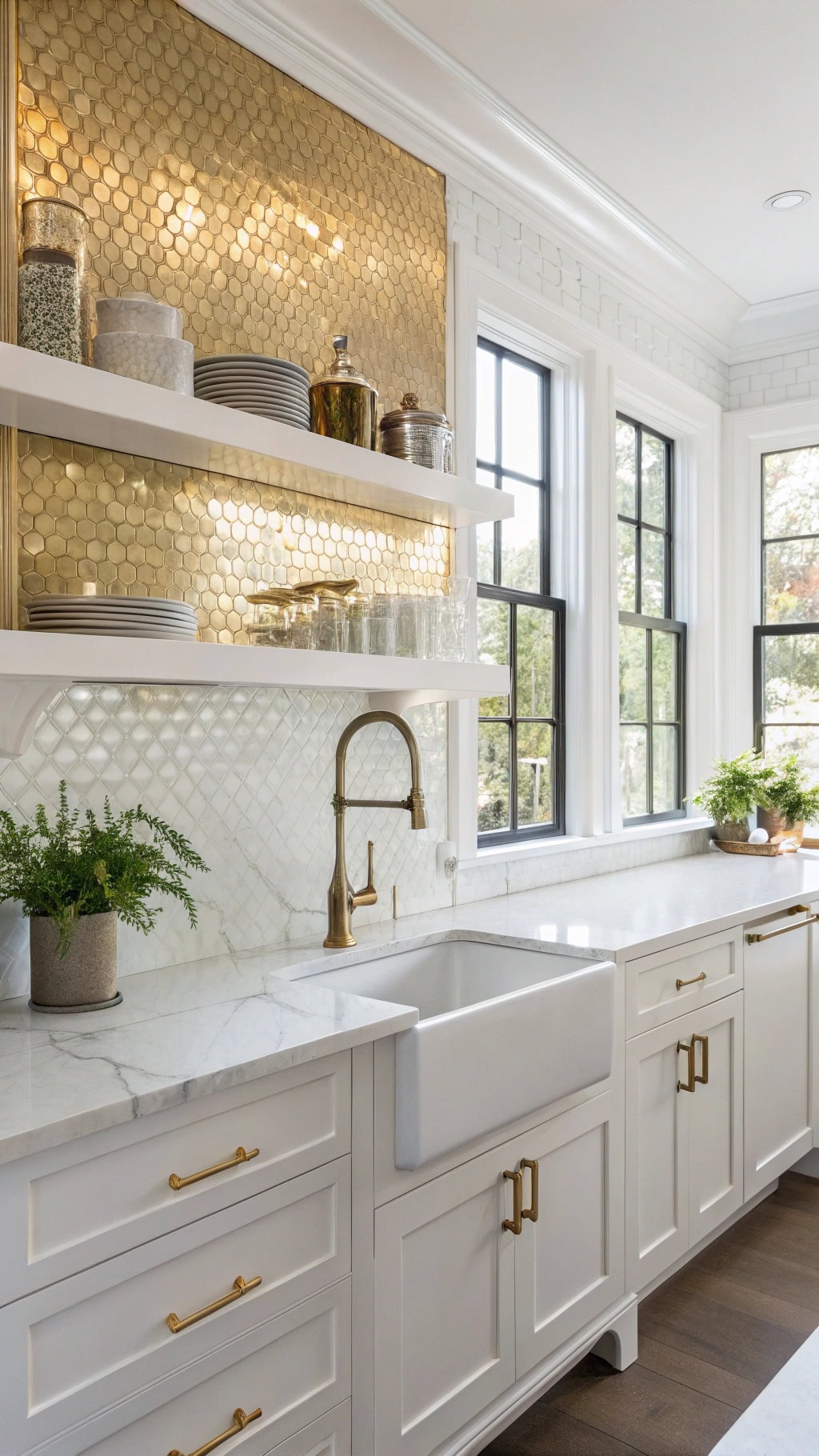 gold foil wall treatments