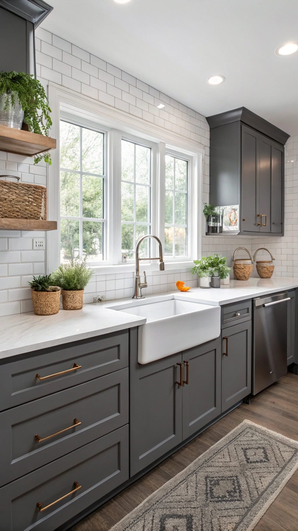 gray cabinet edge options