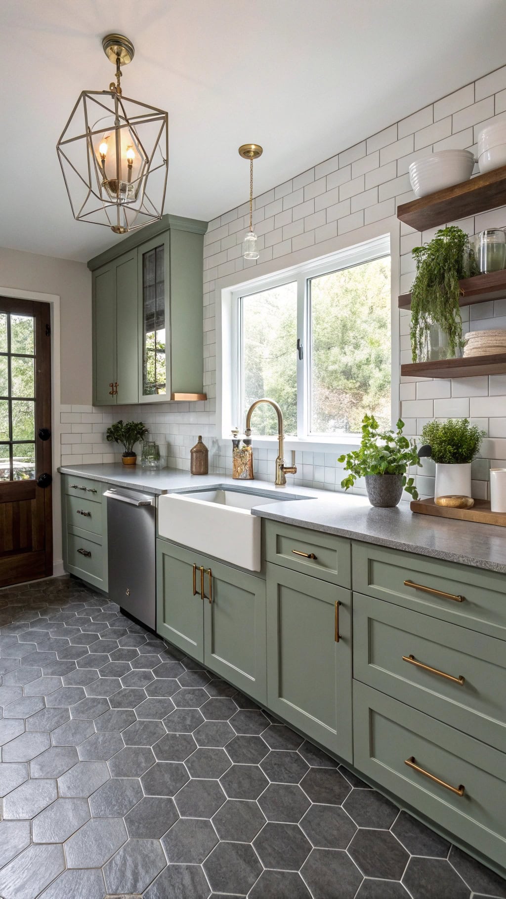 gray hex tiles harmony