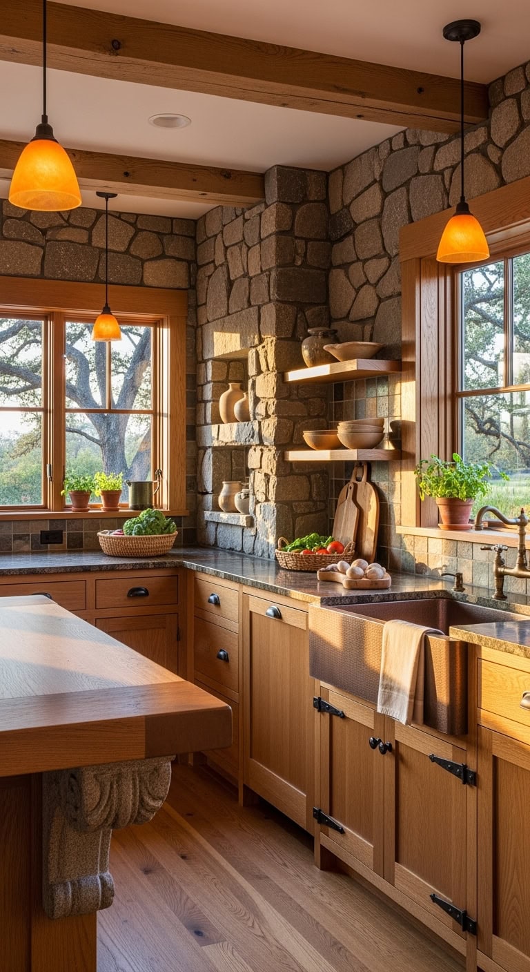 handcrafted natural stone rustic elegance