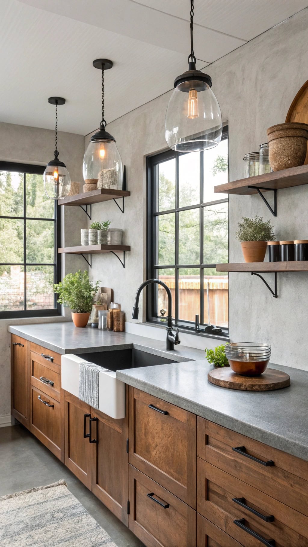 industrial chic kitchen design
