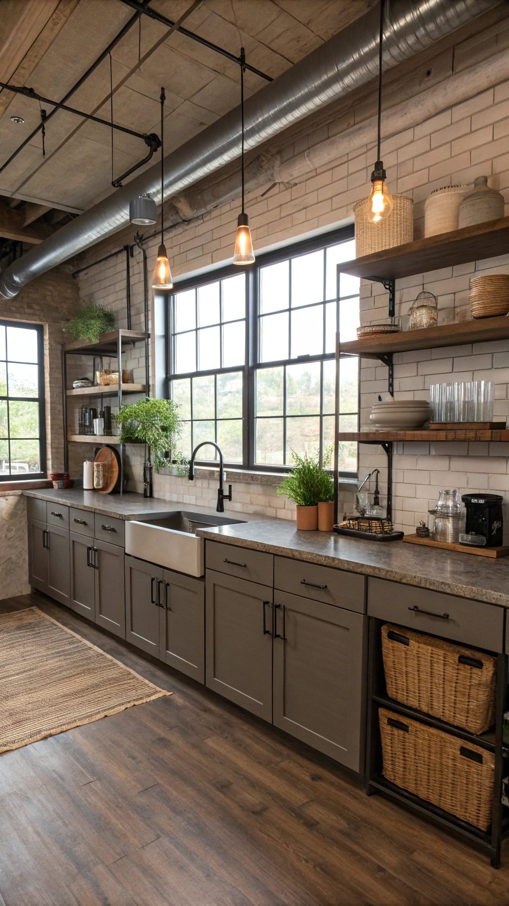 industrial chic kitchen design