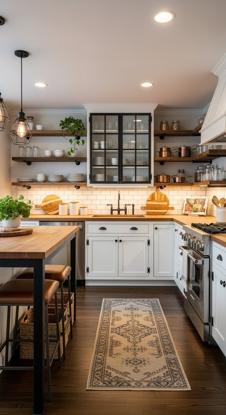 industrial chic kitchen vibe