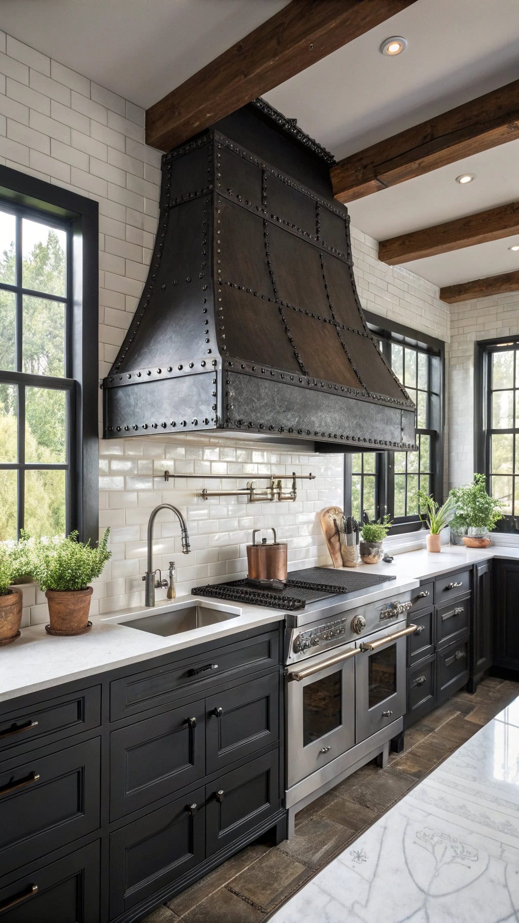 industrial elegance in kitchens