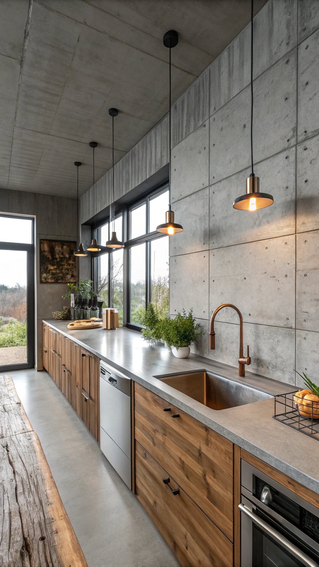 industrial luxe kitchen aesthetics