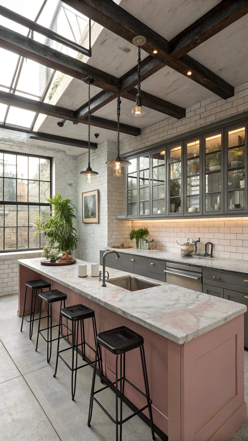 industrial romance with marble