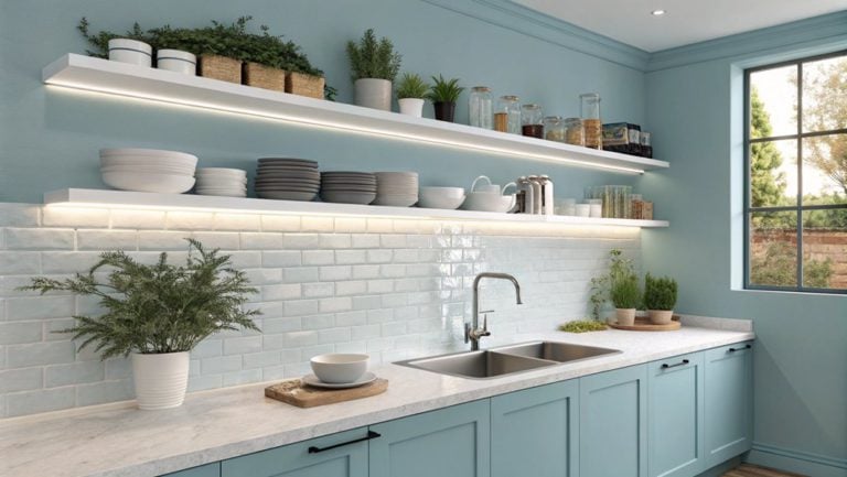 light blue kitchen styles