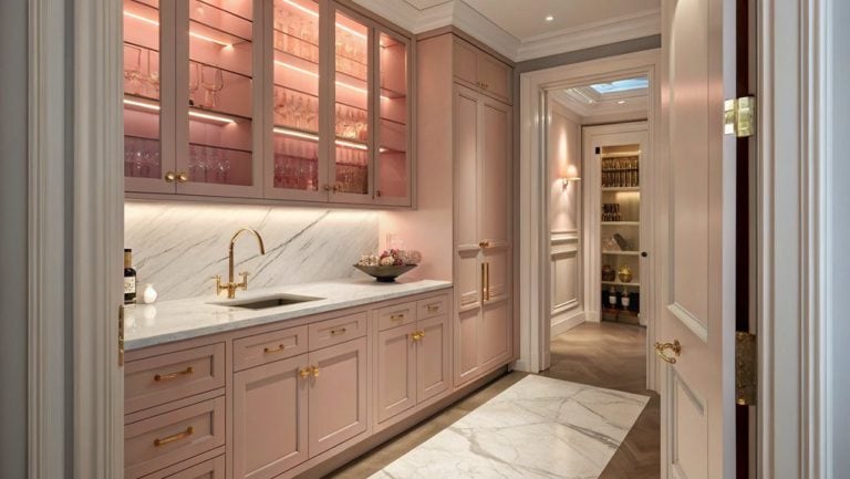 light pink kitchen styles