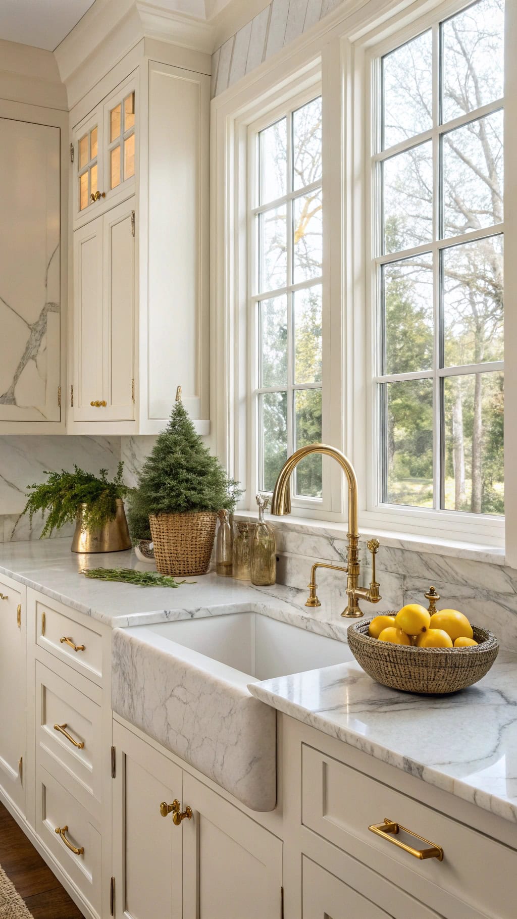 luxury gold leafed countertops design