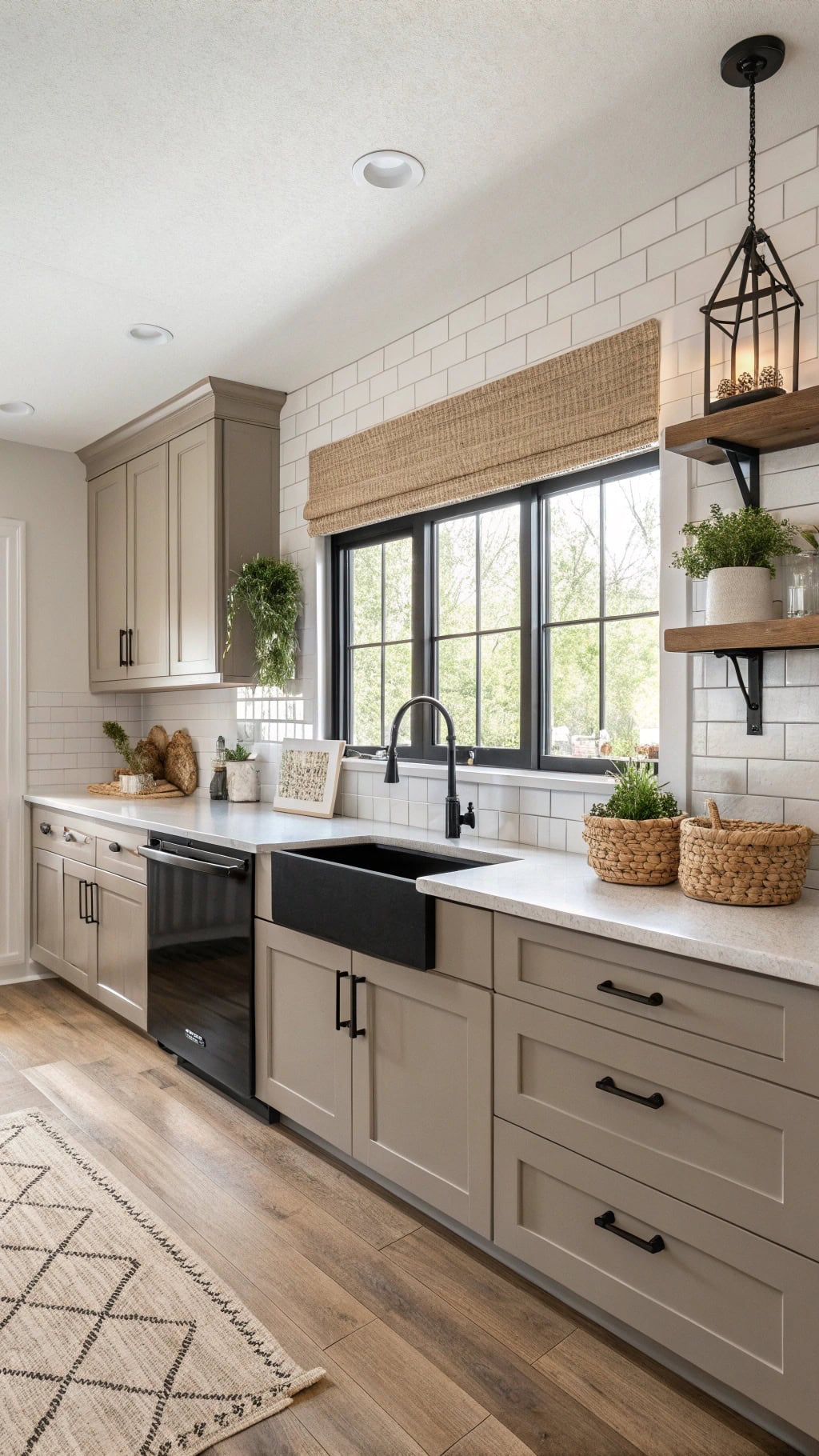 matte black kitchen accents