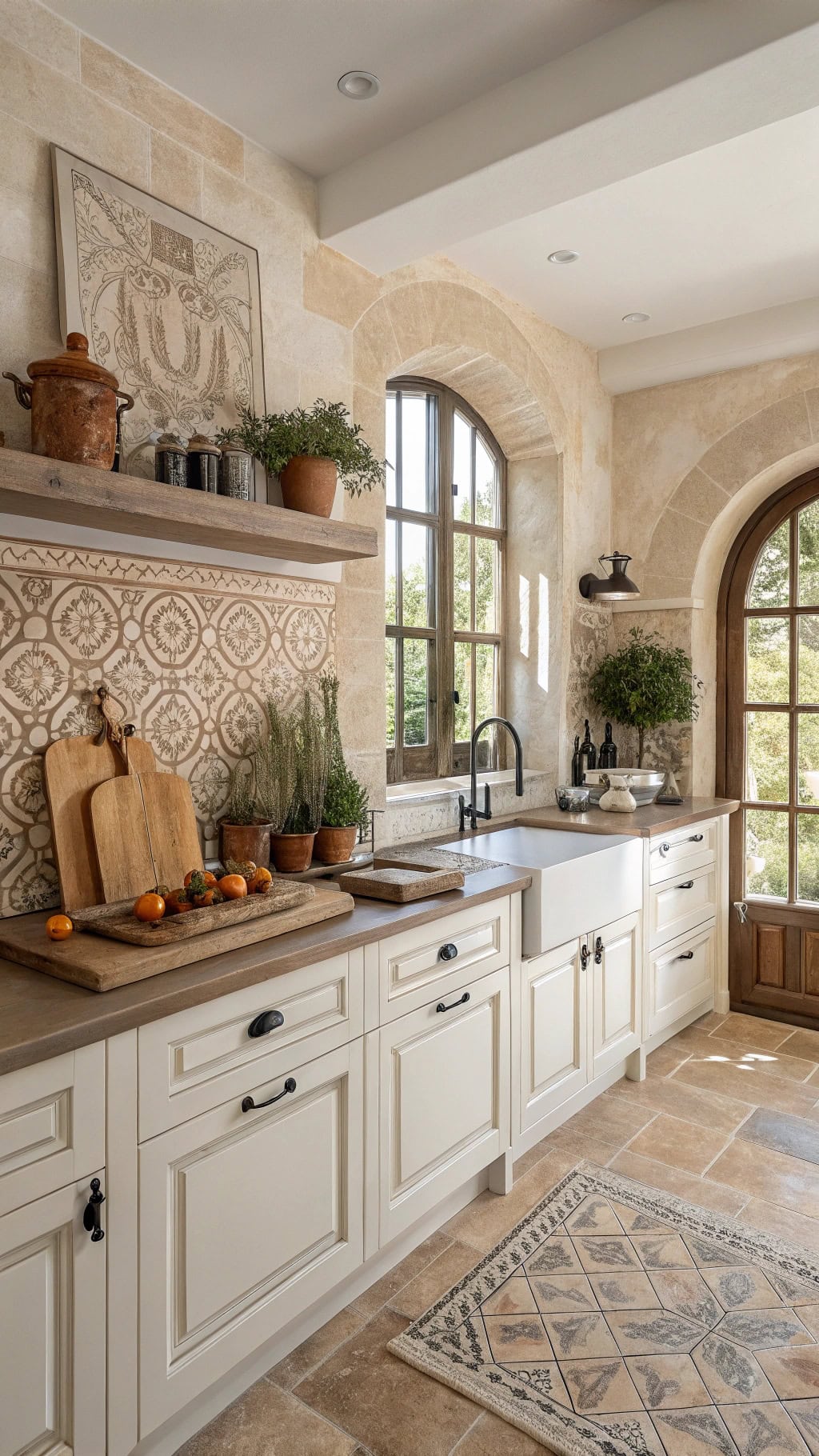 mediterranean warm terracotta tiles