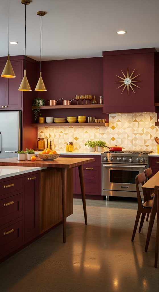 23 Inspiring Burgundy Kitchen Ideas