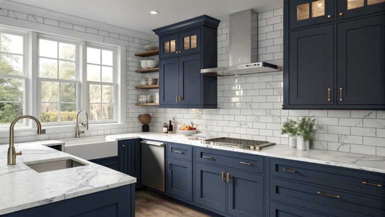 midnight blue kitchen styles
