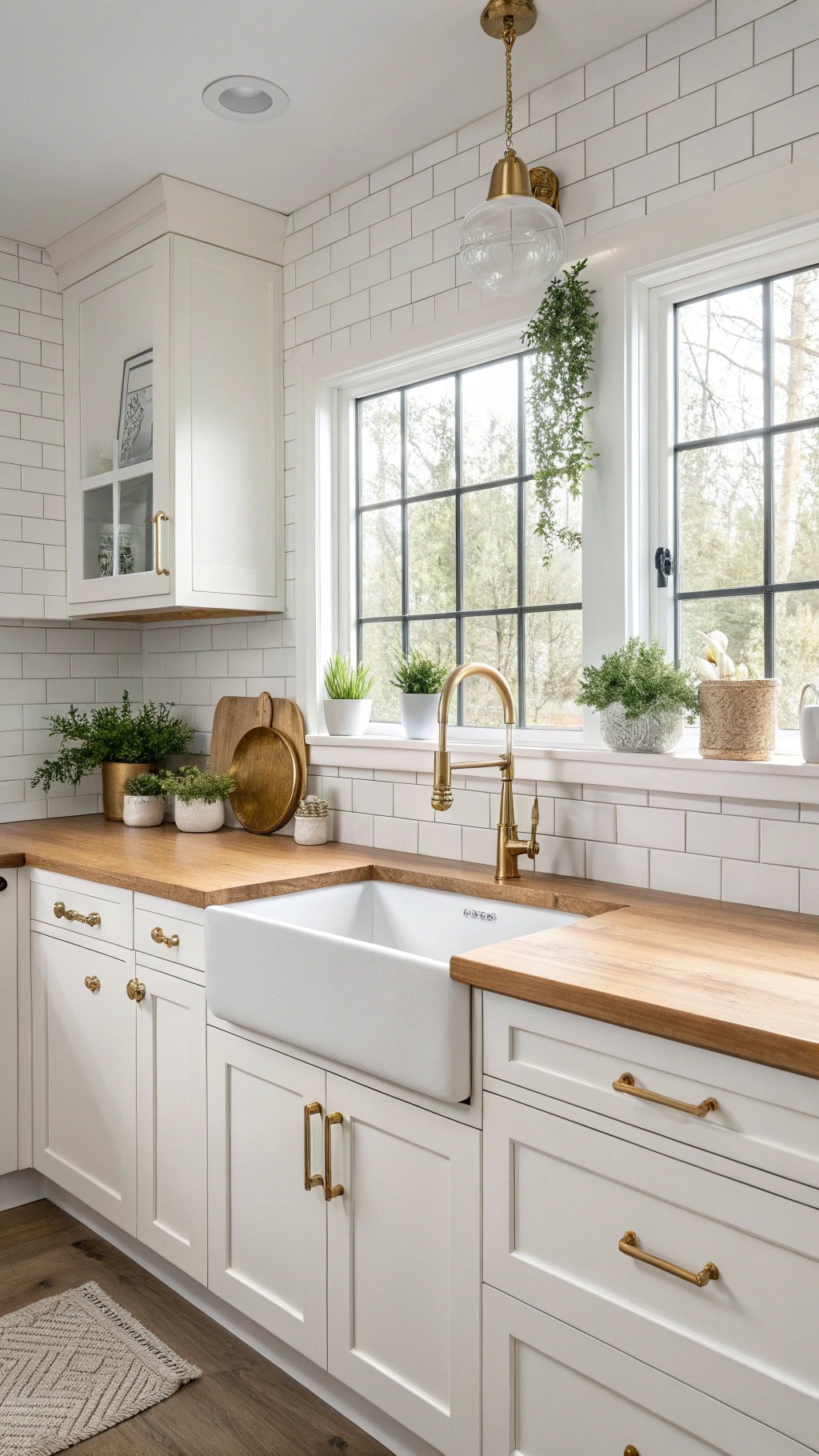 minimalist scandinavian gold hardware