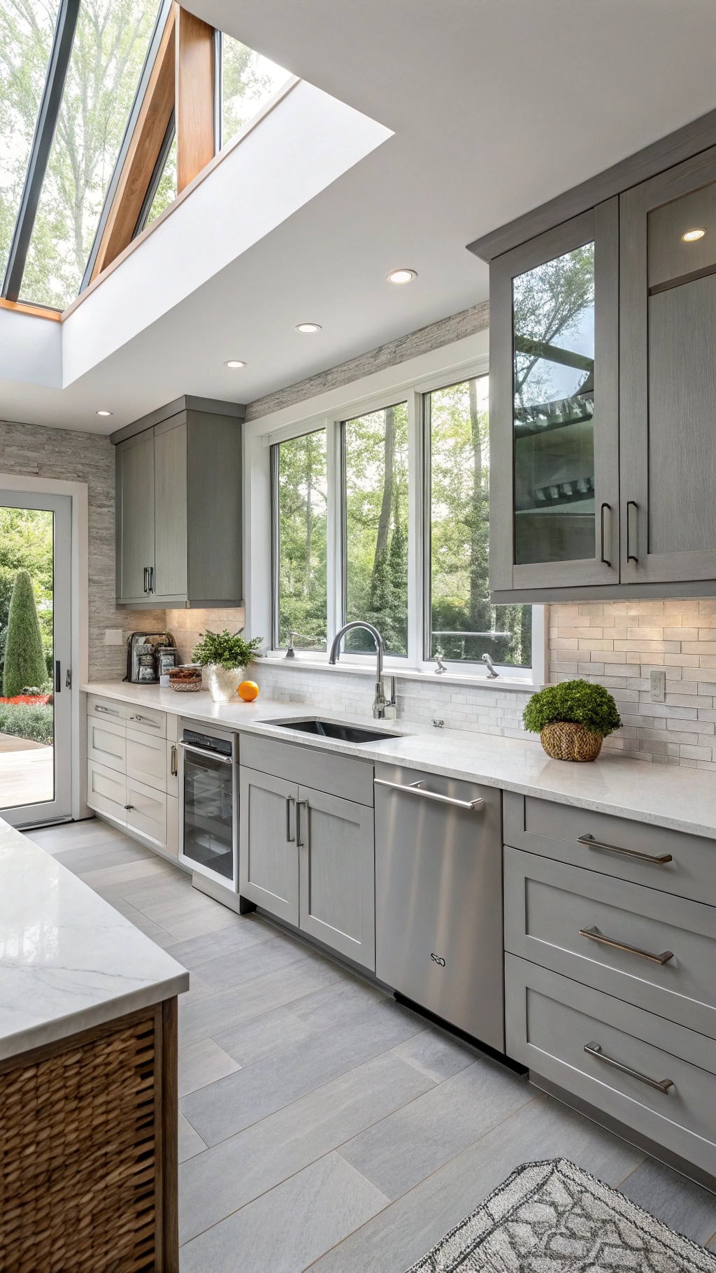 modern gray cabinet designs