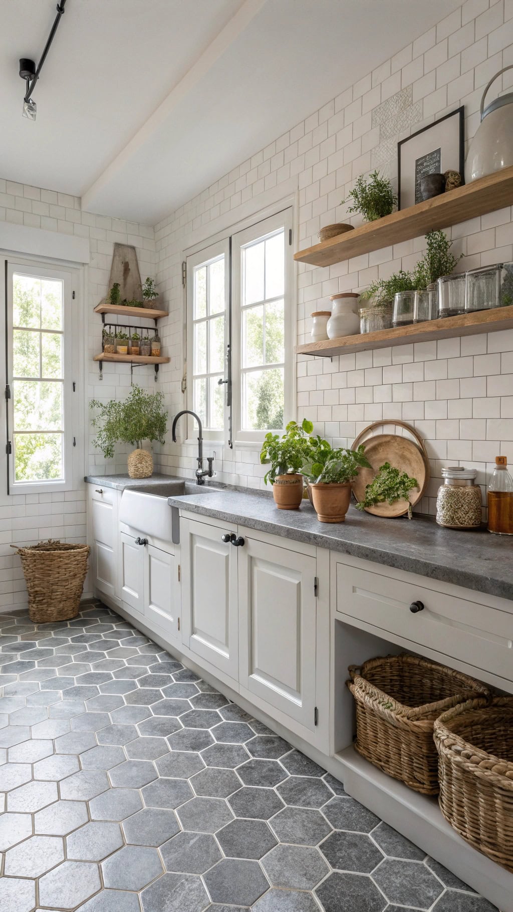 parisian style gray tiles