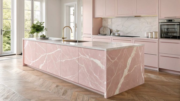 pastel pink kitchen styles