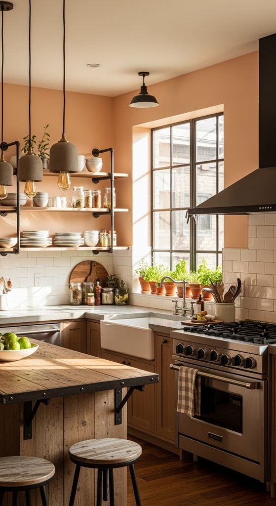 23 Beautiful Peach Kitchen Walls
