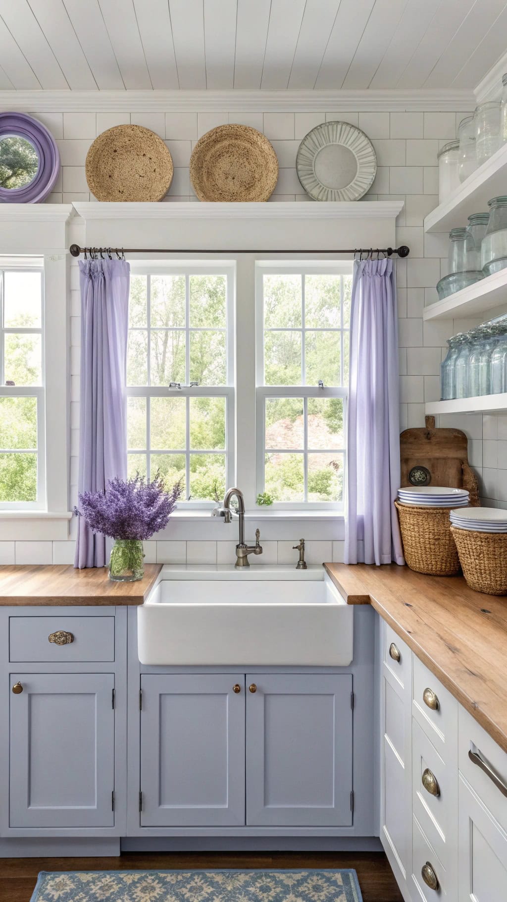 periwinkle window trim accents