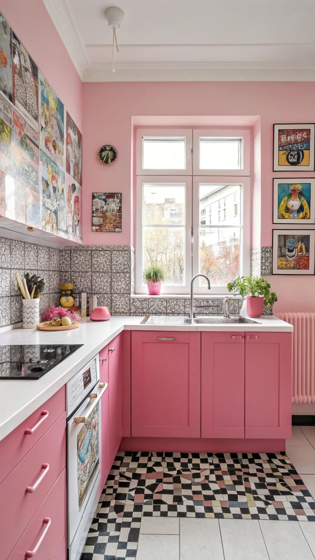 pop art kitchen transformation