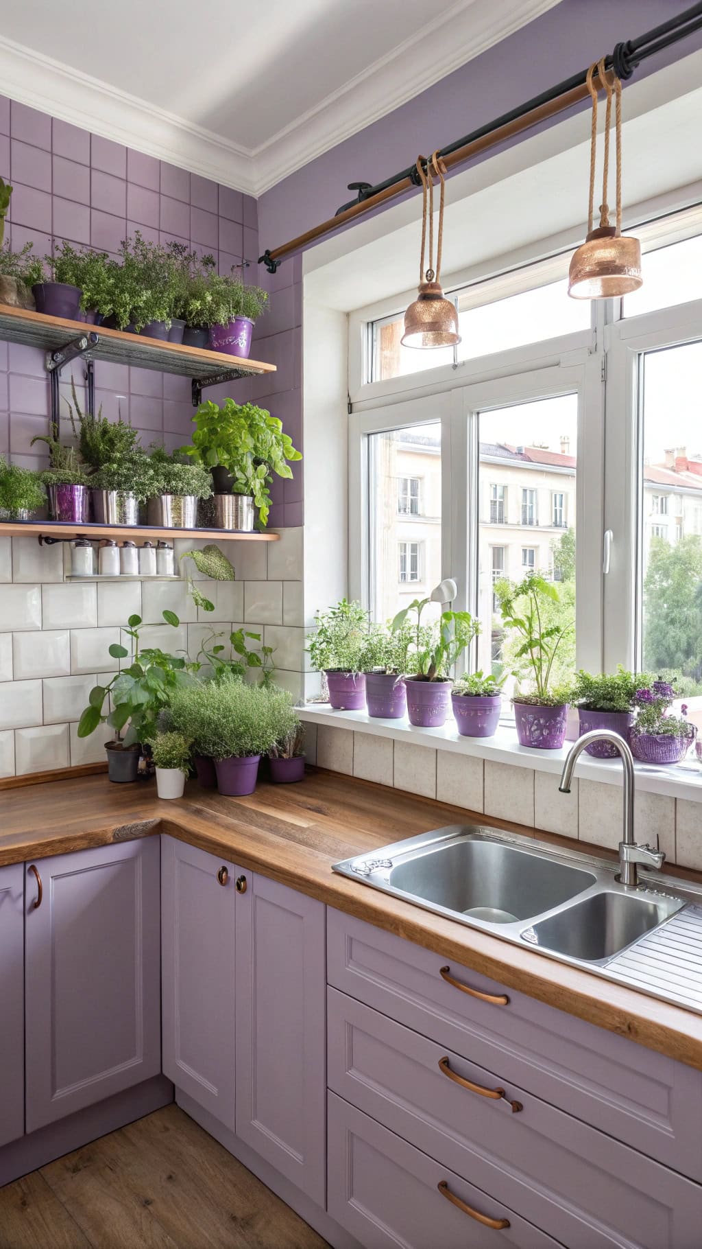 purple herb garden ideas