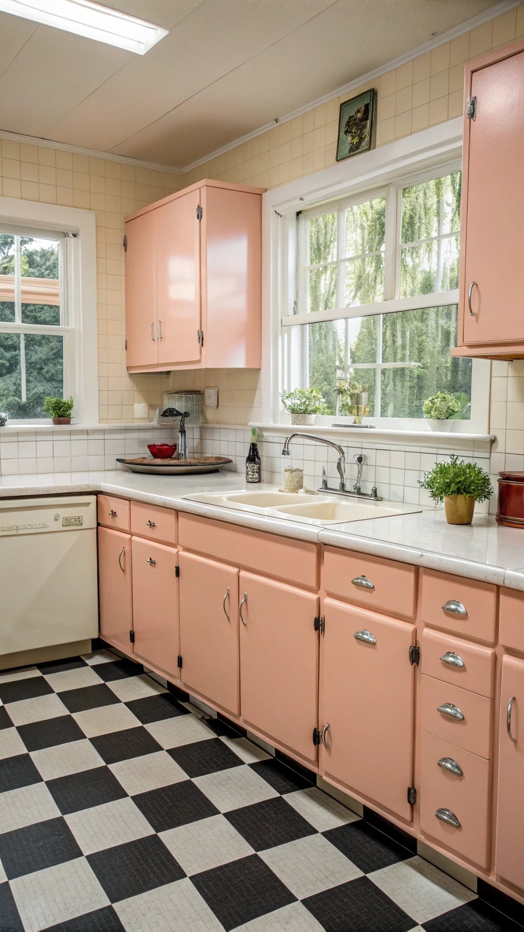 retro diner kitchen chic