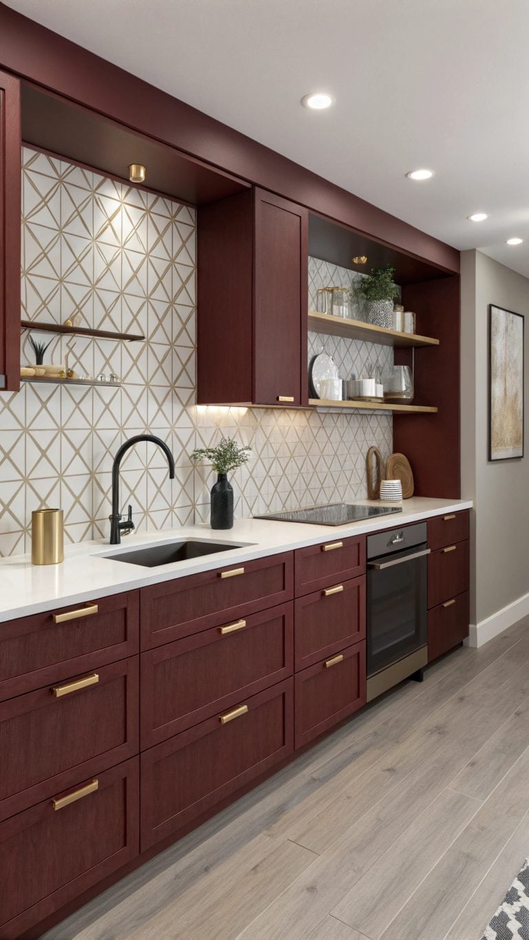 rich red kitchen decor