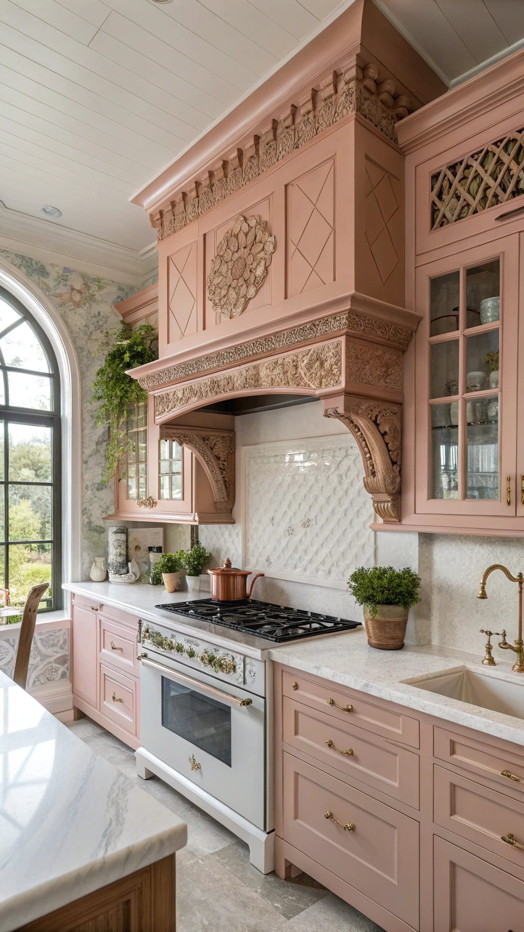 romantic vintage kitchen elegance