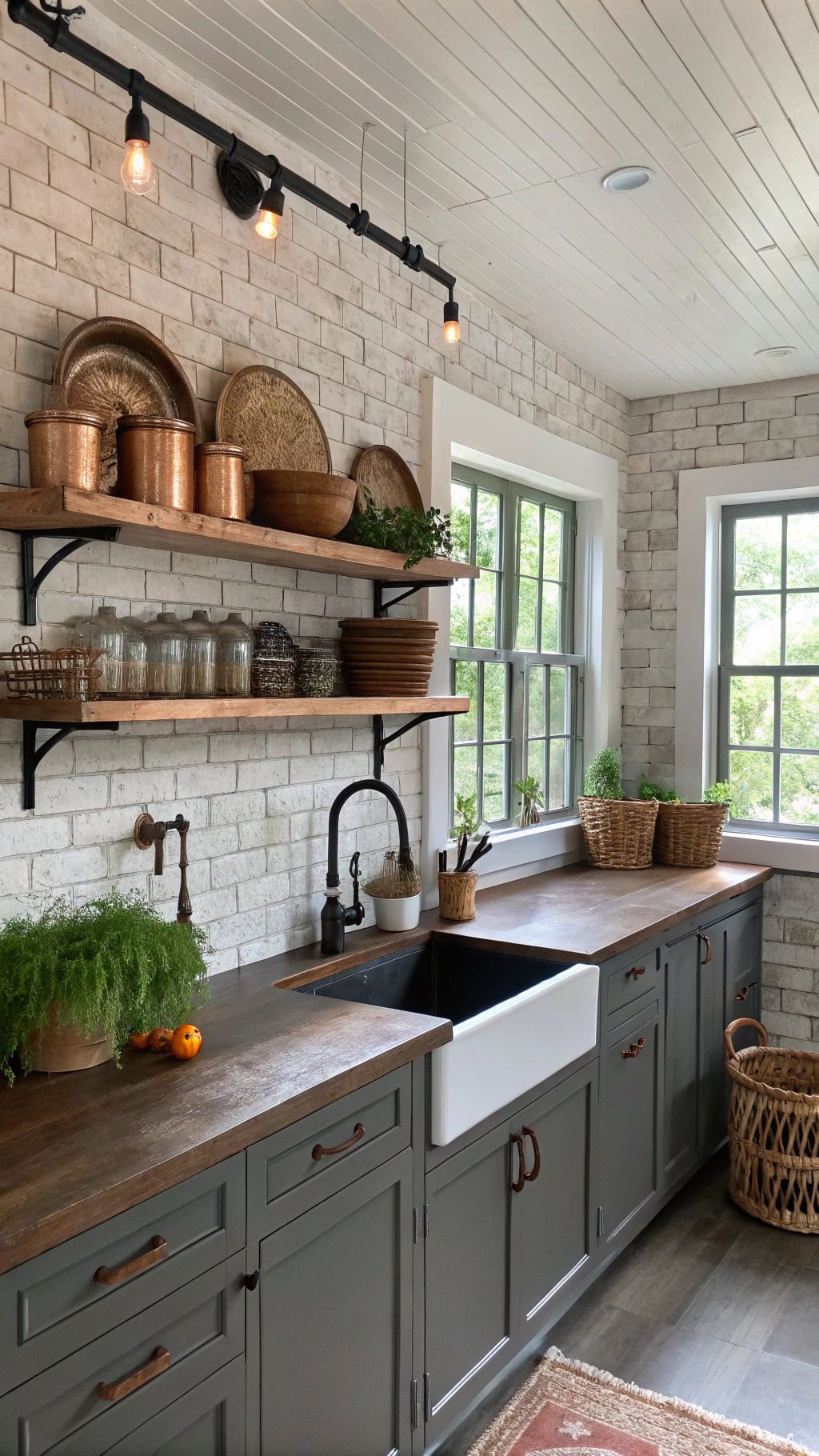 rustic farmhouse kitchen style