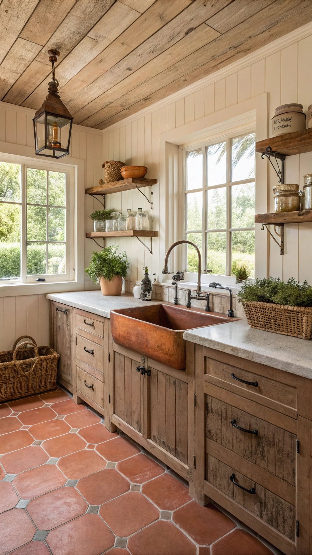 rustic terracotta pink charm