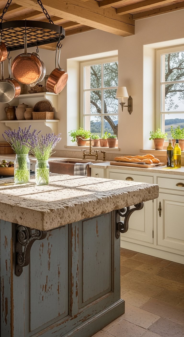 rustic weathered charming french countryside