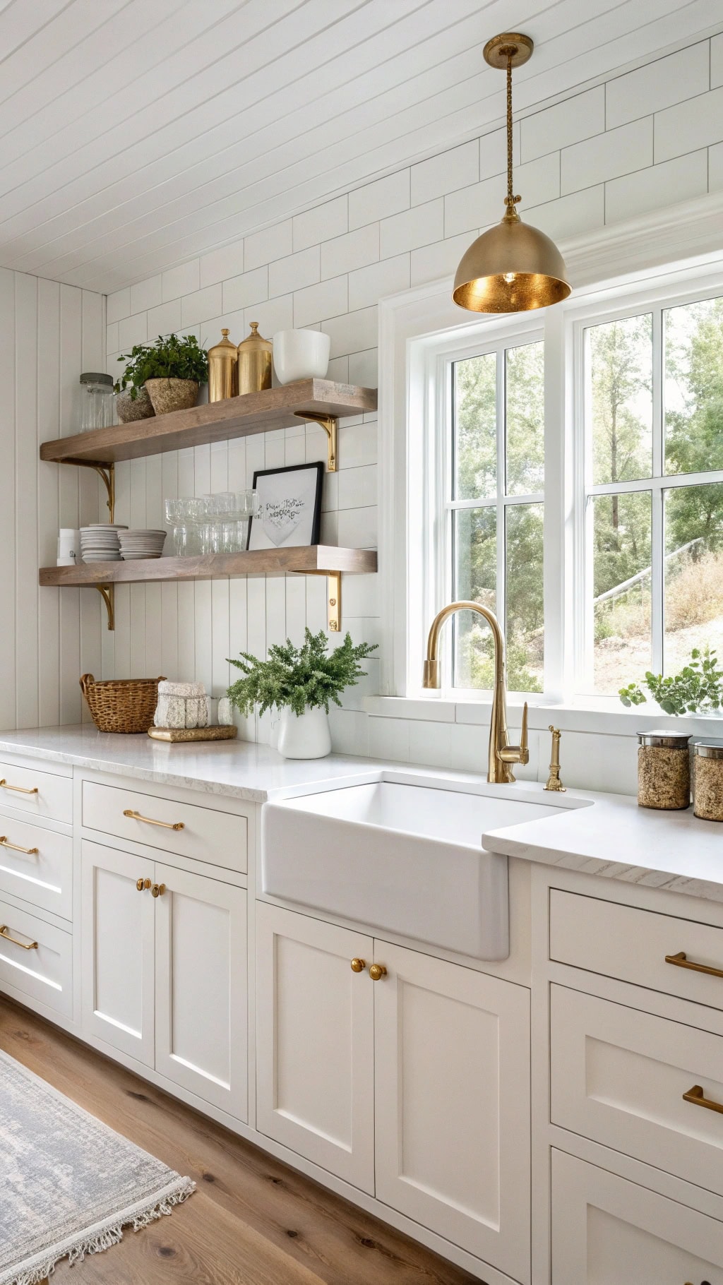 scandinavian minimalist gold accents