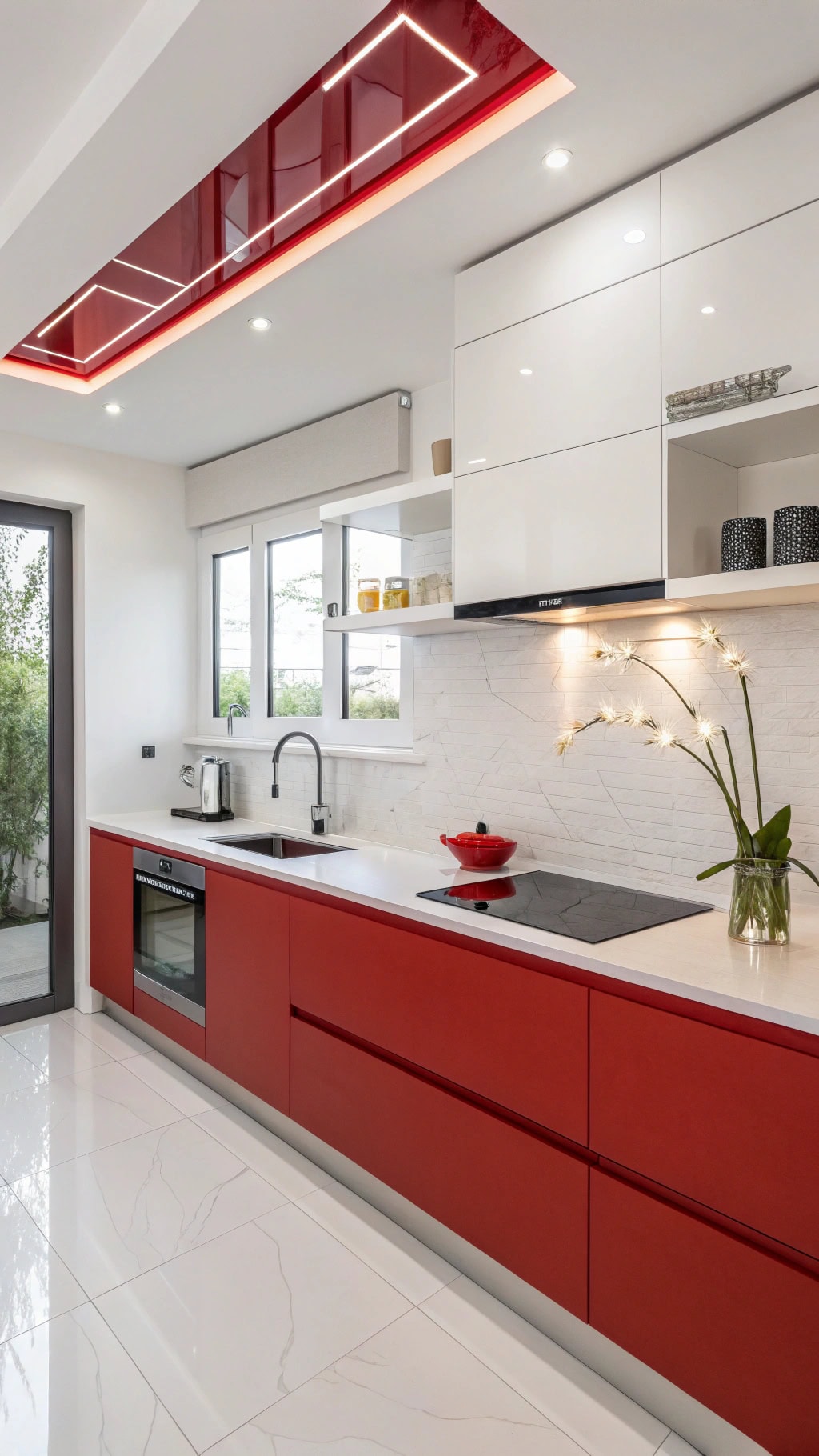 scarlet minimalist kitchen design