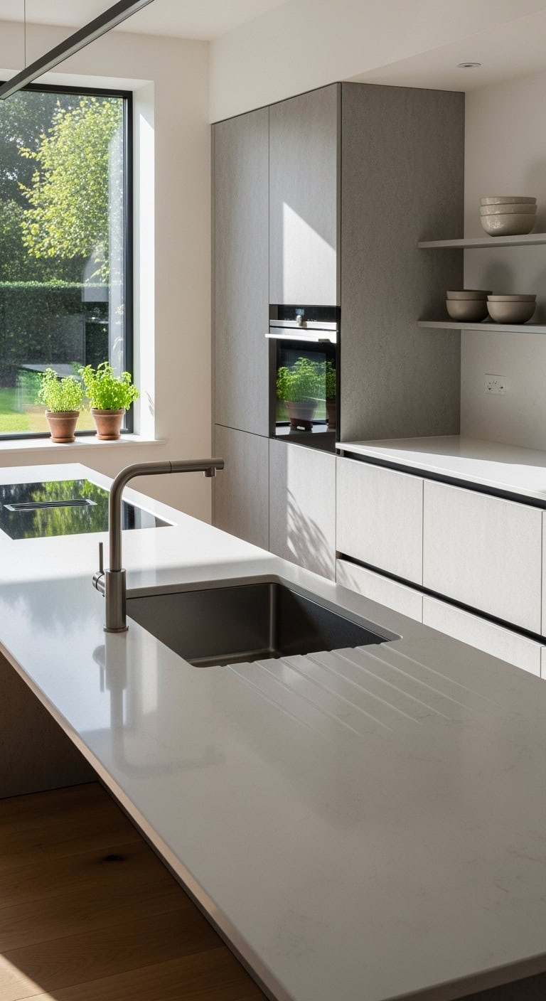 seamless clutter free soothing sculptural