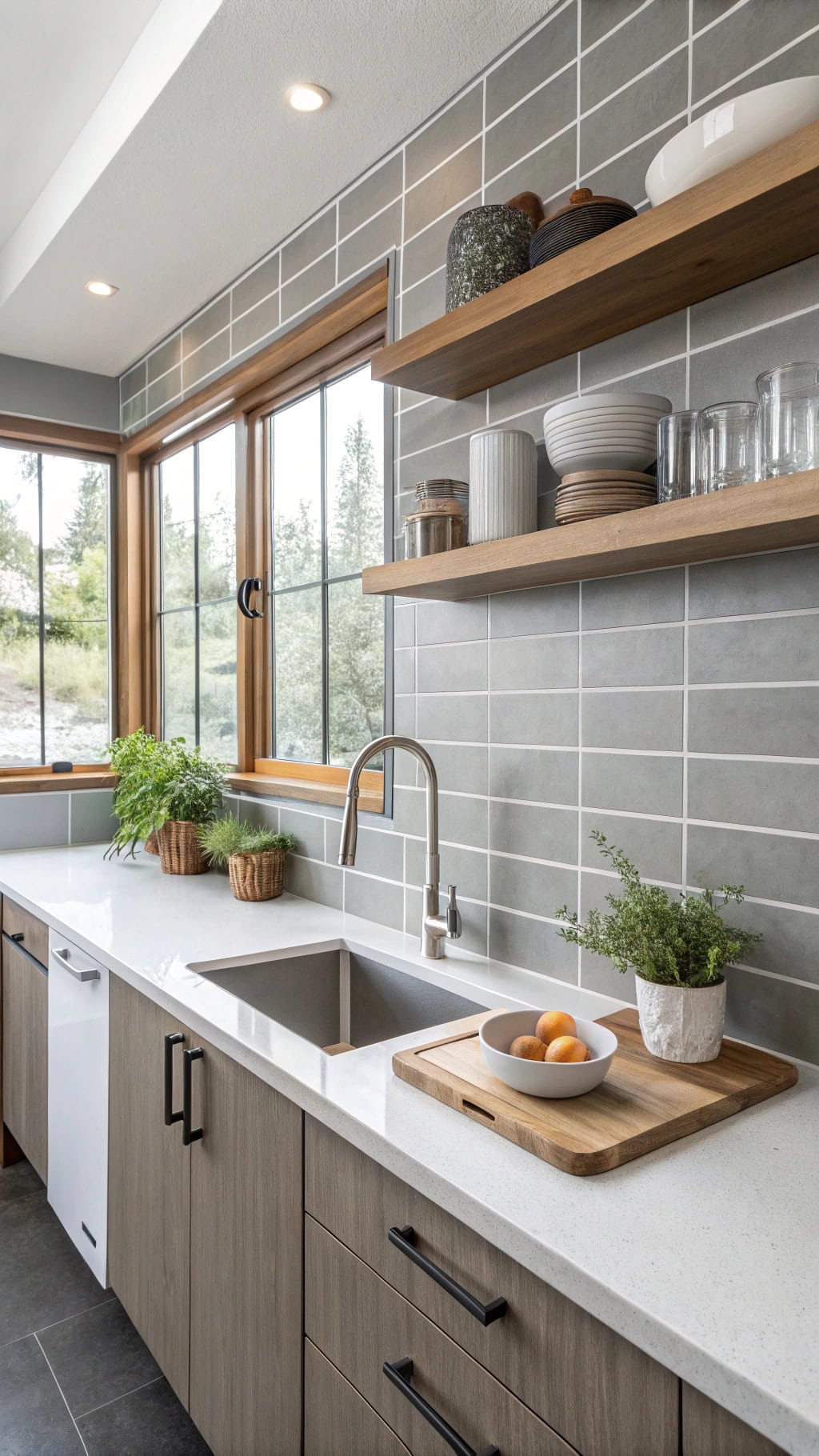 serene minimalist kitchen design