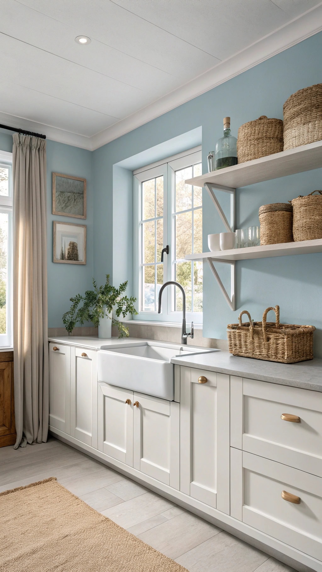 serene scandinavian kitchen design