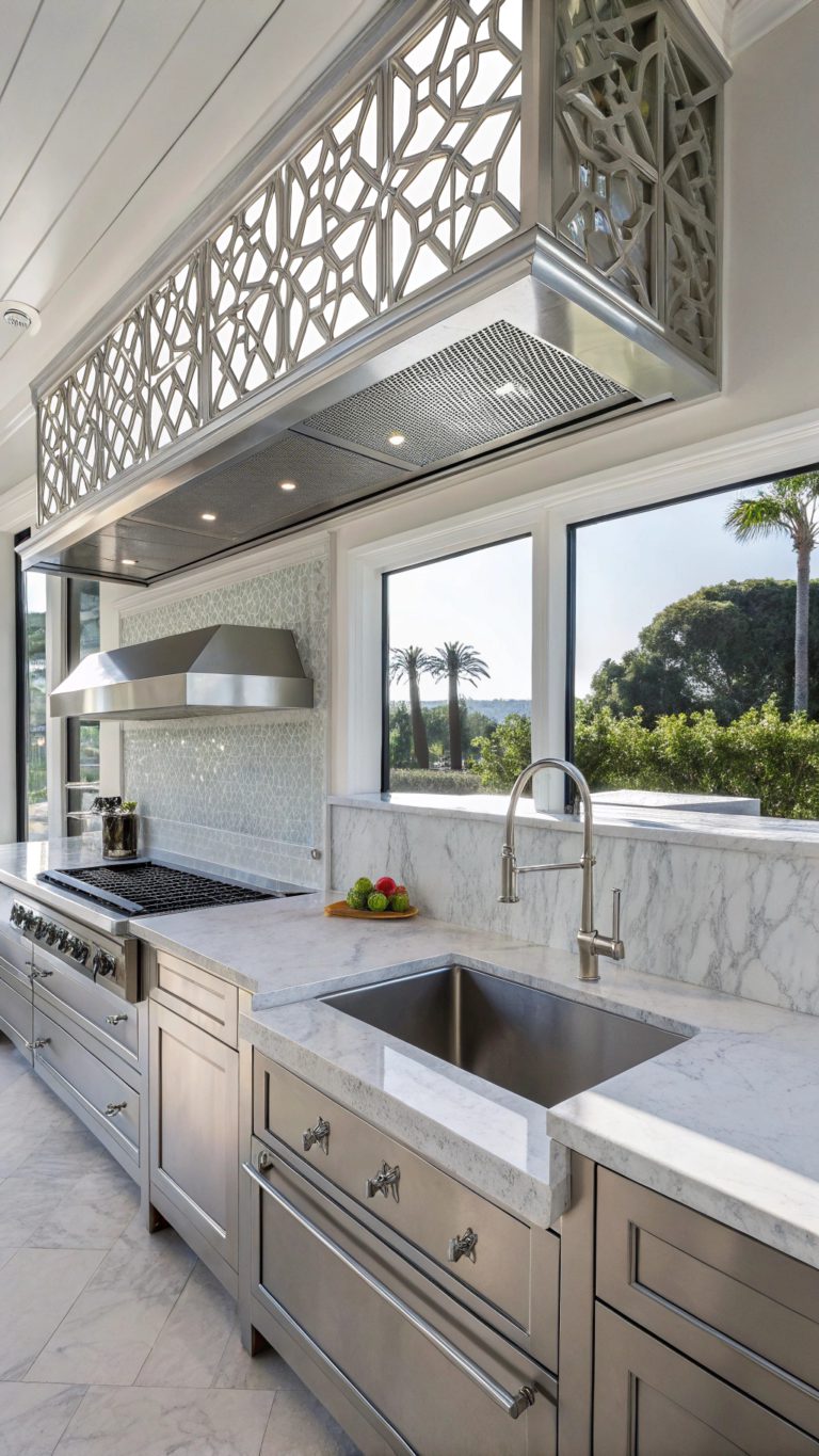 silver kitchen design styles