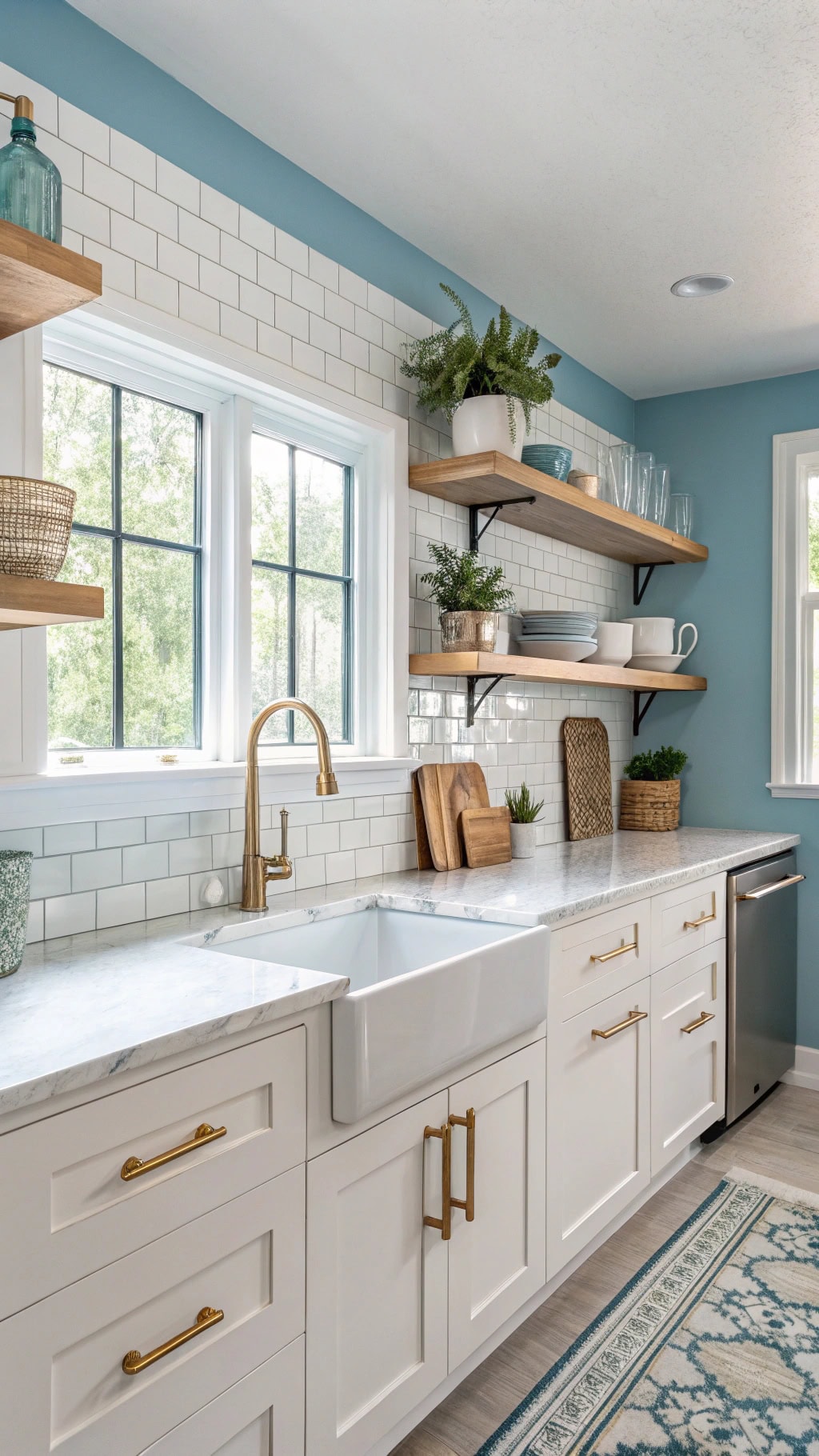 sky blue accent wall ideas