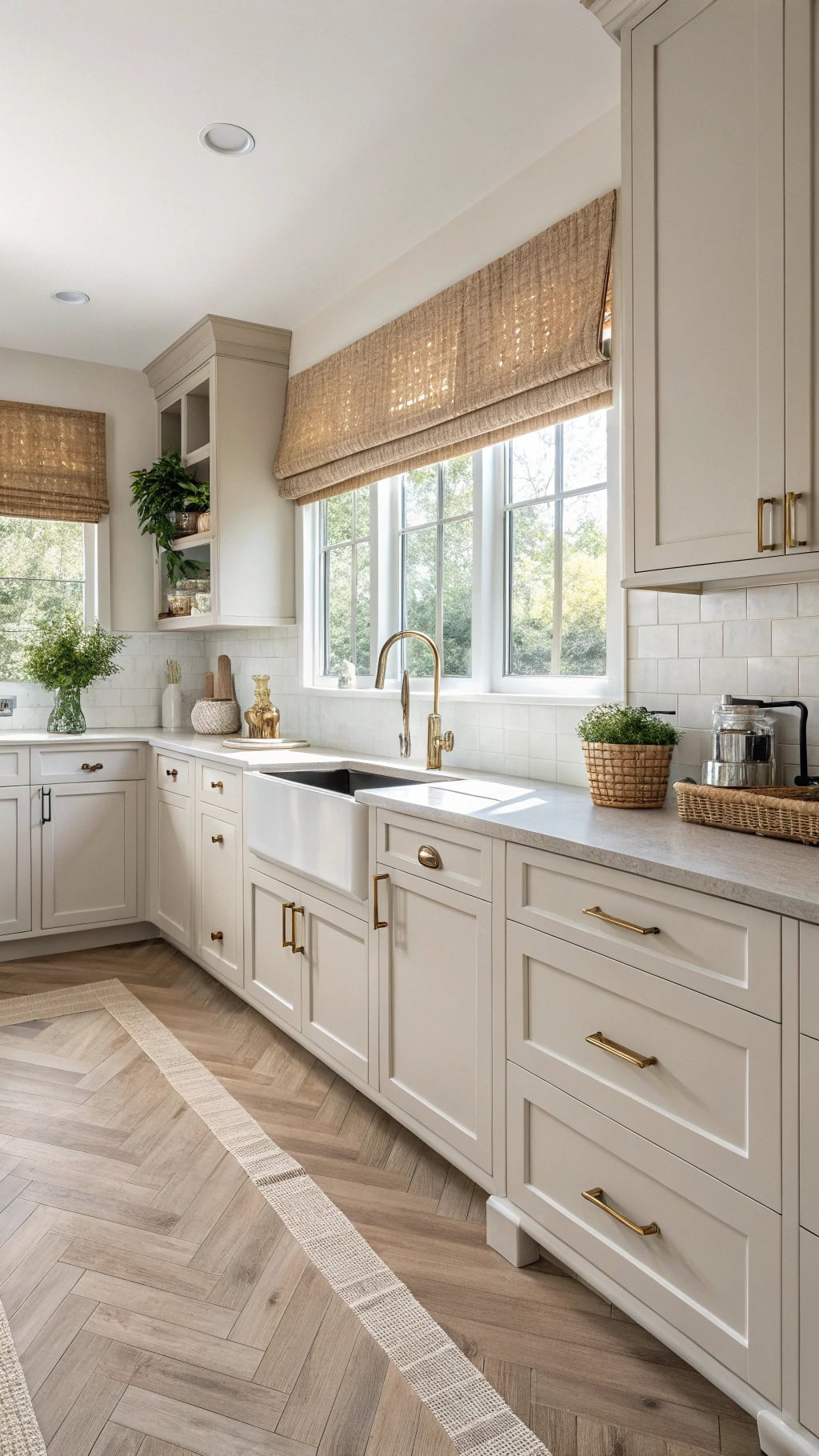soft taupe window elegance