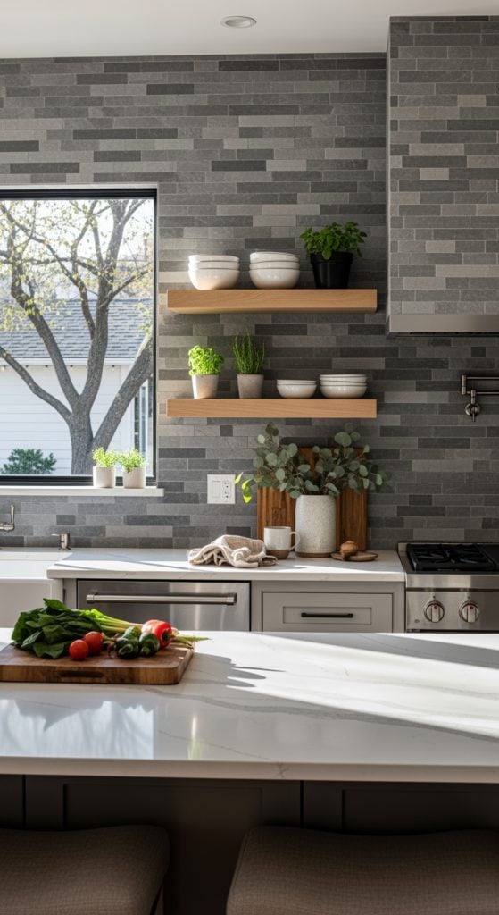 23 Inspiring Stone Backsplash Kitchen