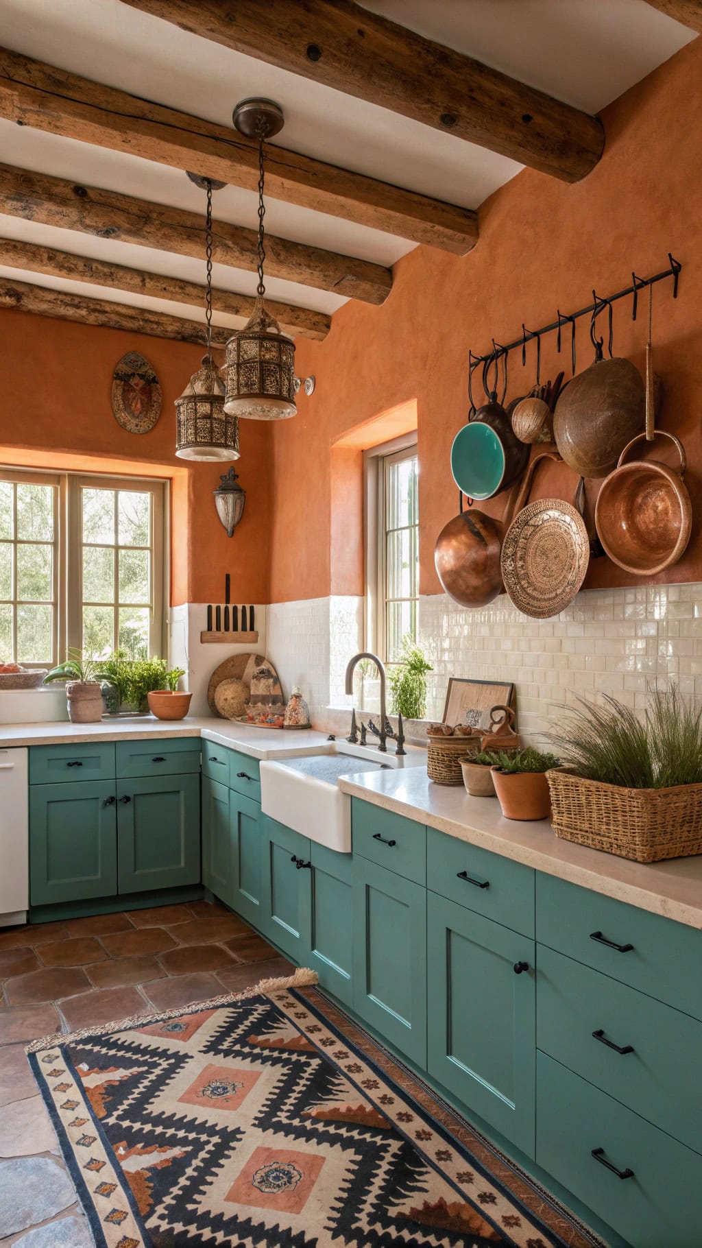 southwestern adobe orange walls