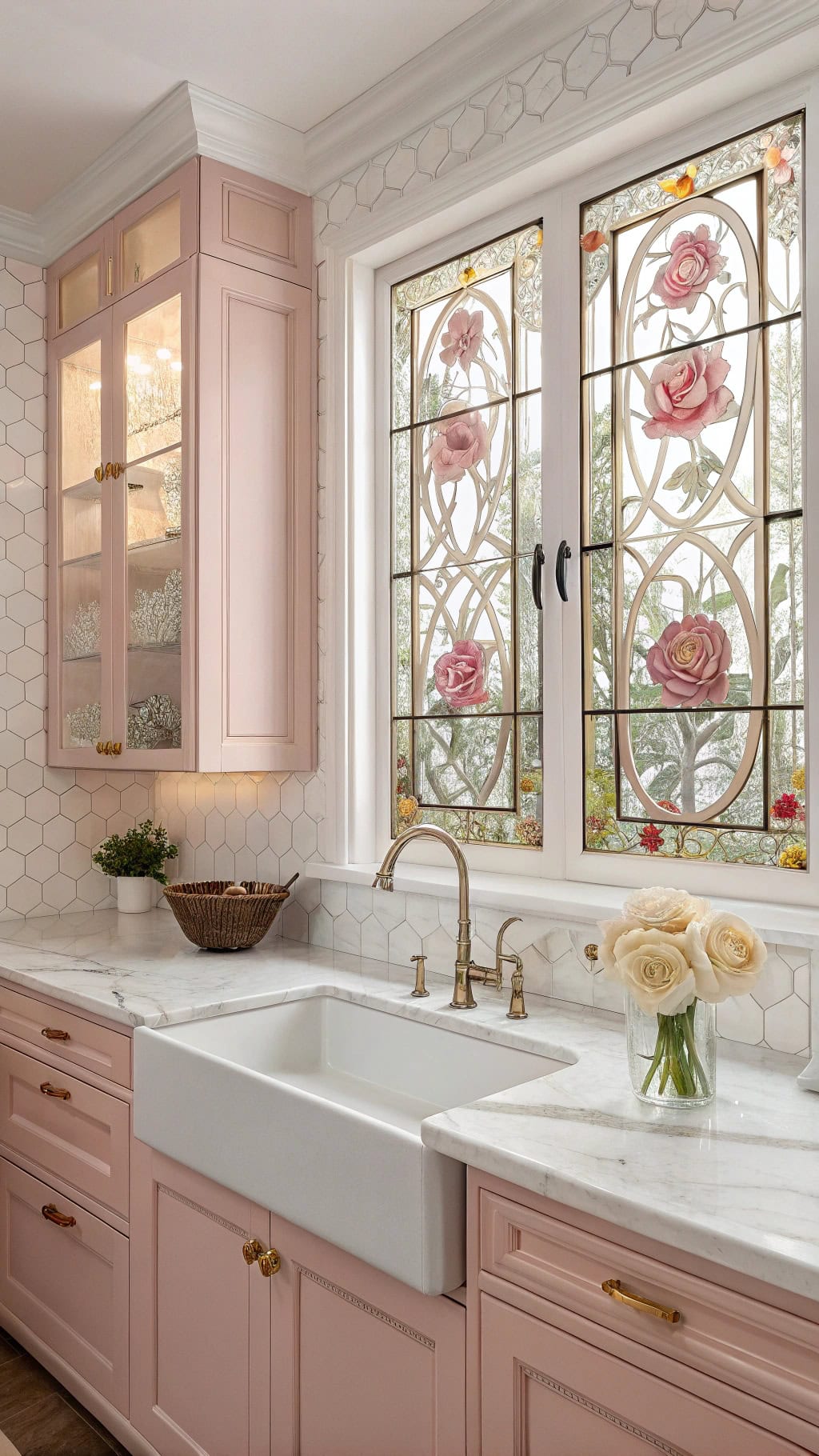 stained glass kitchen accents