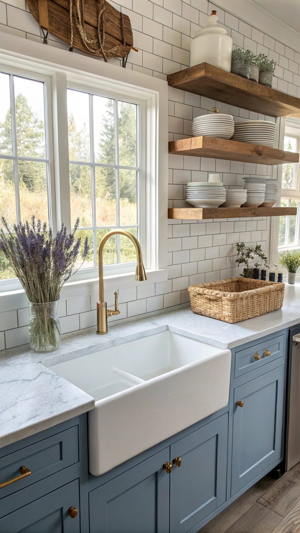 stylish farmhouse sink elegance