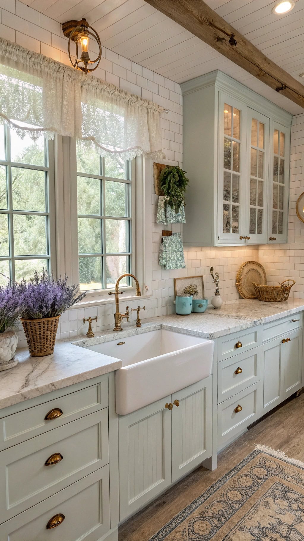 stylish french blue knobs