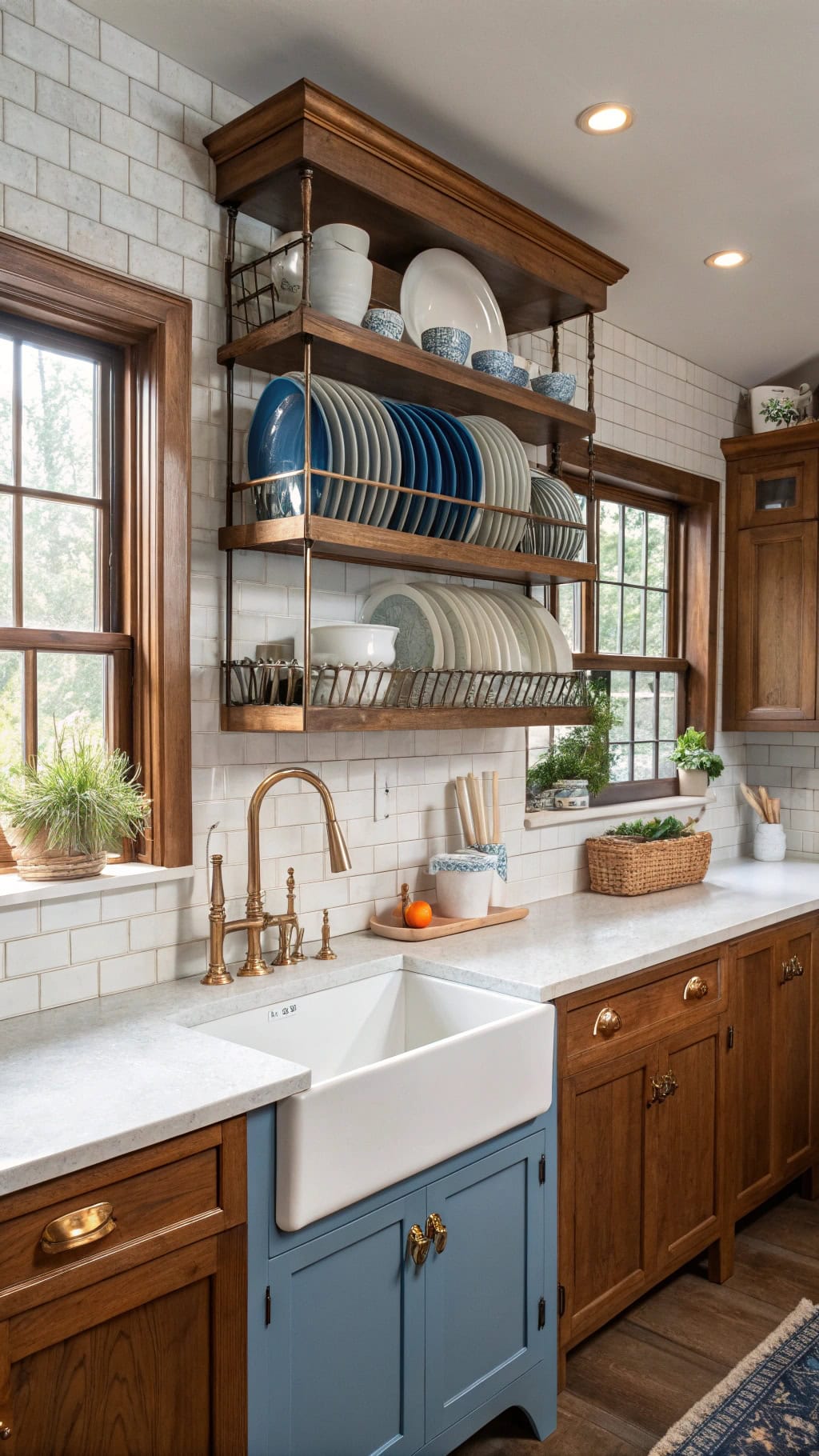 stylish functional kitchen display